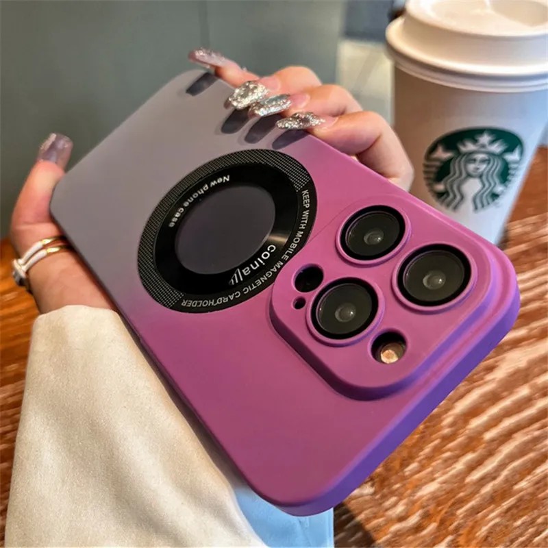 Luxury Gradient Colorful Magnetic Magsafe Wireless