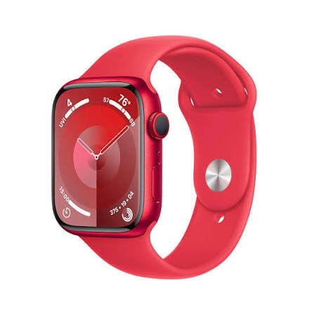 Apple Watch Series 9, Cellular & Wi-Fi, 45mm Graphite Stainless ...Red