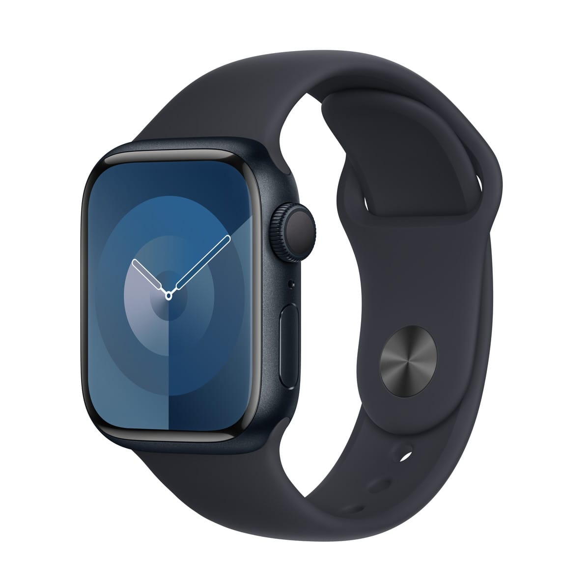 Apple Watch Series 9 GPS, 41mm Midnight Aluminum Case with S/M Midnight Sport Band